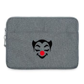 Carnaval du visage de clown joyeux Carnaval Carnaval - Sacoche pour ordinateur portable 15 pouces - gris chiné - Devant