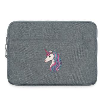Délice pastel de crinière de licorne - Sacoche pour ordinateur portable 15 pouces - gris chiné - Devant