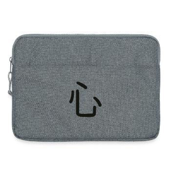 Kokoro, symbole japonais de ce que tu es - Sacoche pour ordinateur portable 15 pouces - gris chiné - Devant