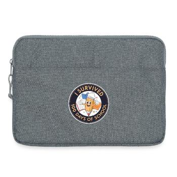 A survécu à 100 jours d’école - Sacoche pour ordinateur portable 15 pouces - gris chiné - Devant