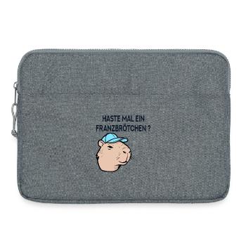 Franzbrötchen Hamburg Capybara - Laptop bag 15" - heather grey - Front