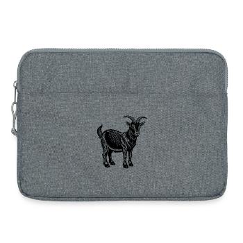 Alpenziege - Laptoptasche 15" - Grau meliert - Vorne