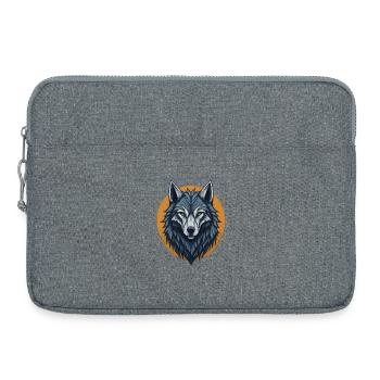 Mystic Wolf - Laptoptasche 15" - Grau meliert - Vorne