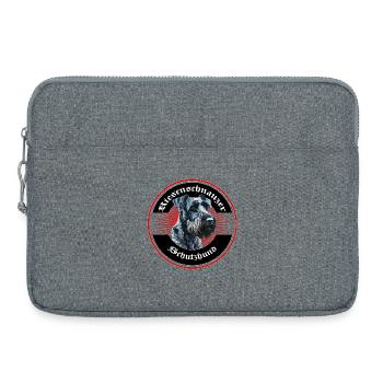Riesenschnauzer Design - Laptoptasche 15" - Grau meliert - Vorne