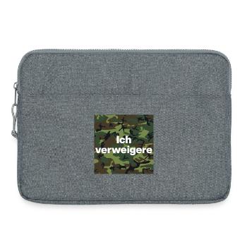 ICH VERWEIGERE DEN DIENST AN DER WAFFE! BUND - Laptoptasche 15" - Grau meliert - Vorne