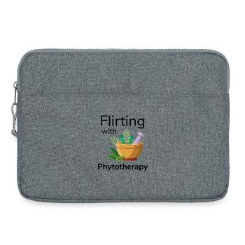 Herbalist Flirting With Phytotherapy Professional  - Laptop bag 15" - heather grey - Front