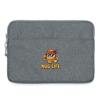Nug Life – lustiges T-Shirt - Laptoptasche 15" - Grau meliert - Vorne