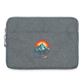 Epic Hiking Adventure – Mountain & Trail T-Shirt - Laptoptasche 15" - Grau meliert - Vorne