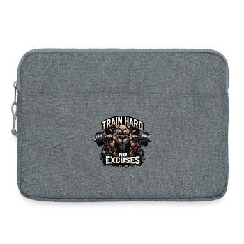 Train Hard Keine Ausreden - Laptoptasche 15" - Grau meliert - Vorne