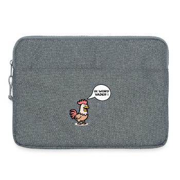 I'm going to be a father - Laptop bag 15" - heather grey - Front