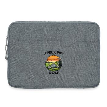 Golf Sunset Retro – Ich kann nicht - Laptoptasche 15" - Grau meliert - Vorne