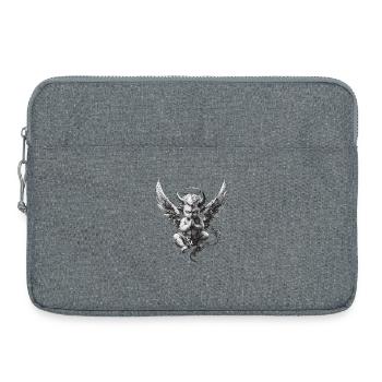 Anges et Démons : Noir et Blanc - Sacoche pour ordinateur portable 15 pouces - gris chiné - Devant