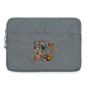 My First Animals - Cute Learning Design - Laptop bag 15" - heather grey - Front