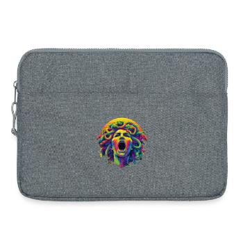 Neon Medusa: Colour Rush Head - Laptop bag 15" - heather grey - Front