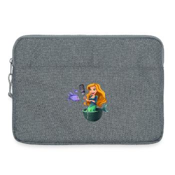 Karaoke-Meerjungfrau im Netz - Laptoptasche 15" - Grau meliert - Vorne