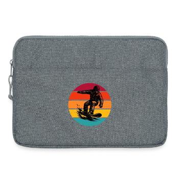 Simple Snowboard Idee für Snowboard - Laptoptasche 15" - Grau meliert - Vorne