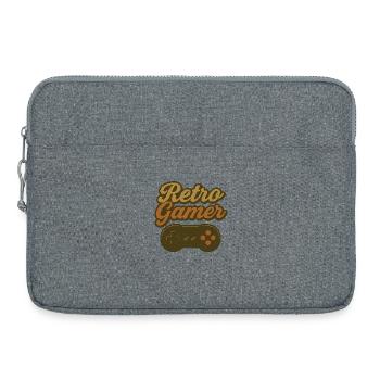 Conception de manettes Retro Gamer - Sacoche pour ordinateur portable 15 pouces - gris chiné - Devant