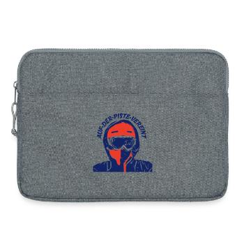 Au der Piste vereint - Logo  - Laptoptasche 15" - Grau meliert - Vorne