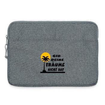 Dreams - Laptop bag 15" - heather grey - Front