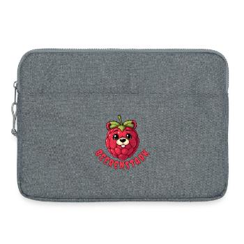 Beerenstark Cartoon-Beere - Laptoptasche 15" - Grau meliert - Vorne