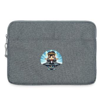 Mage on Portal of Jewels - Laptop bag 15" - heather grey - Front