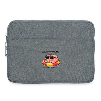 Brain Offline Snack Reboot - Laptop bag 15" - heather grey - Front