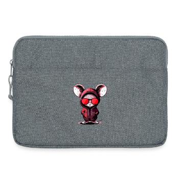Design cool - Sacoche pour ordinateur portable 15 pouces - gris chiné - Devant
