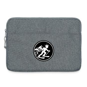 Ski King Skiing - Laptop bag 15" - heather grey - Front