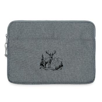 Animal Deer Forest Nature Symbol - Laptop bag 15" - heather grey - Front