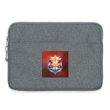 Solaranker im tropischen Paradies - Laptoptasche 15" - Grau meliert - Vorne
