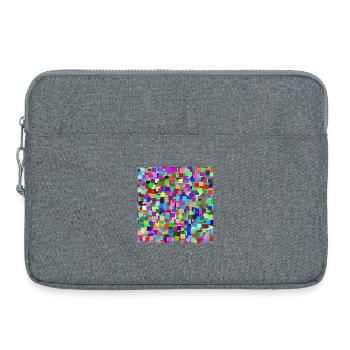Colorful Squares - Laptop bag 15" - heather grey - Front