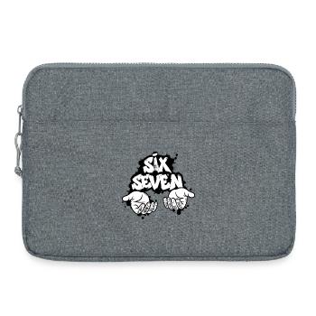 Six Seven Graffiti - Laptoptasche 15" - Grau meliert - Vorne