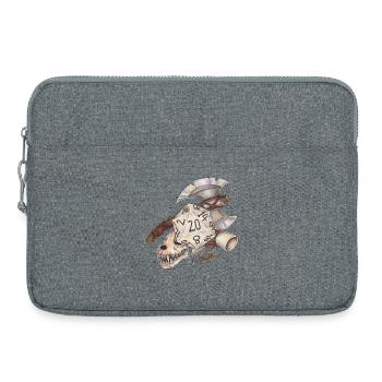 Role Playing Game Tabletop D20 Dice Gift Barbarian - Laptop bag 15" - heather grey - Front
