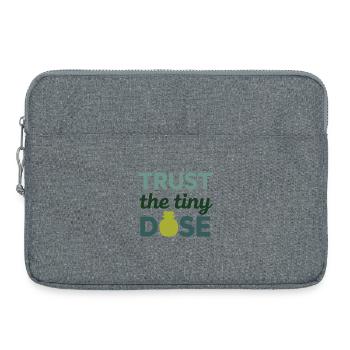 Certified Clinical Micro-Pharmacology Apparel  - Laptop bag 15" - heather grey - Front