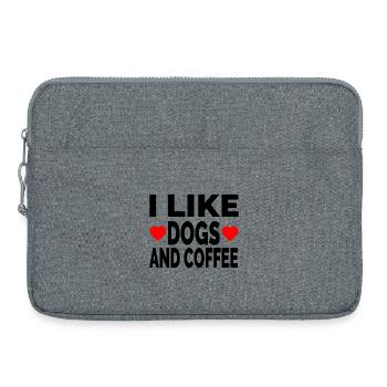 canine - Sacoche pour ordinateur portable 15 pouces - gris chiné - Devant
