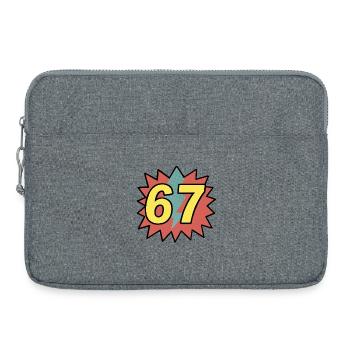 67 - Gen Alpha - Laptop bag 15" - heather grey - Front