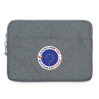 Europe_le_plan_A_pour_tous - Sacoche pour ordinateur portable 15 pouces - gris chiné - Devant