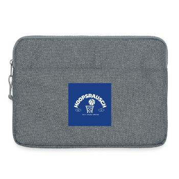 Hoopsrausch Basketball Emblem - Laptop bag 15" - heather grey - Front