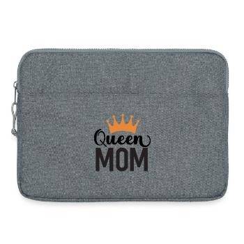 Reine Maman - Sacoche pour ordinateur portable 15 pouces - gris chiné - Devant
