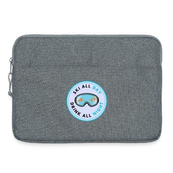 Ski All Day - Laptoptasche 15" - Grau meliert - Vorne