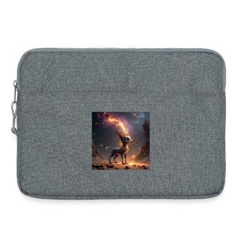 Cerf Étoile Fantastique - Sacoche pour ordinateur portable 15 pouces - gris chiné - Devant
