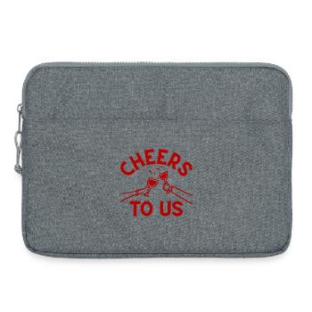 Cheers Celebration Design - Laptop bag 15" - heather grey - Front