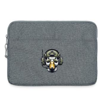 Taktische Ente mit Headset - Laptoptasche 15" - Grau meliert - Vorne