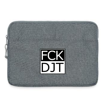 Provocative Block Typography Protest - Laptop bag 15" - heather grey - Front