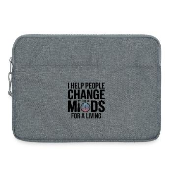Hypnotiseur Ich helfe Menschen, Meinungen zu ändern, professionell - Laptoptasche 15" - Grau meliert - Vorne