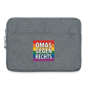 Grannies contre la droite - Antifa Rainbow Tea - Sacoche pour ordinateur portable 15 pouces - gris chiné - Devant