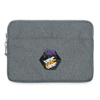 Graphisme de la version sombre du Fran Hero WOD Cross Training - Sacoche pour ordinateur portable 15 pouces - gris chiné - Devant