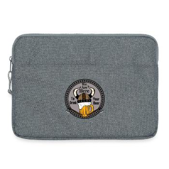 Viking Biertrinker Wikinger - Laptoptasche 15" - Grau meliert - Vorne