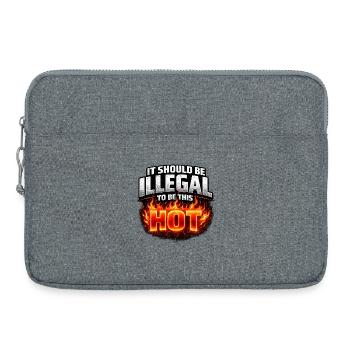 It Should Be Illegal to Be This Hot - Laptop bag 15" - heather grey - Front