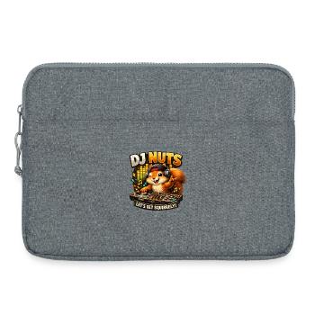 Squirrel DJ Nuts Cute Squirrel Funny - Laptop bag 15" - heather grey - Front